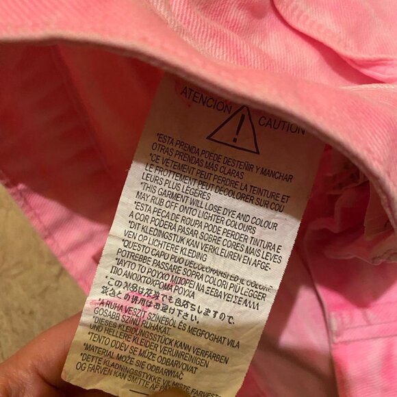 Zara mini skirt neon pink, beach - Picture 6 of 7